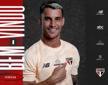 Jogador foi anunciado nas redes sociais do clube paulista