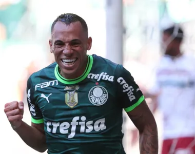 Breno Lopes marcou para o Palmeiras contra o Fluminense