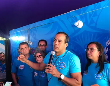 Bruno Reis durante o balanço final do Carnaval 2024