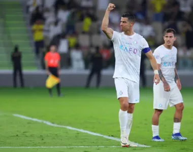 Cristiano Ronaldo marcou dois gols na vitória do Al-Nassr