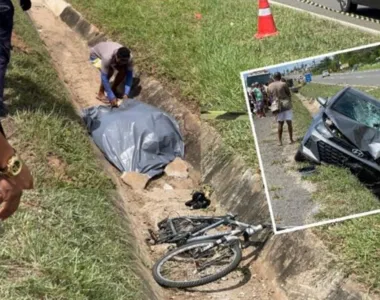 Ciclista atropelada em Barra de Jacuípe não resiste e pai se desespera