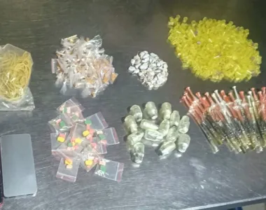 Criminoso com alta quantidade de droga foi preso na Tancredo Neves