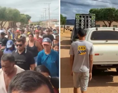 O velório em Maracás, no sudoeste baiano