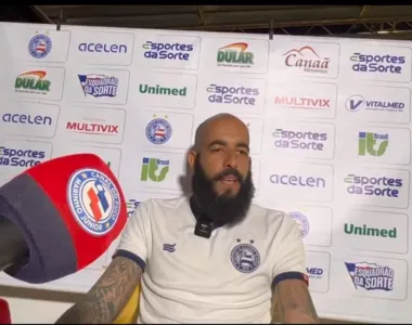 Danilo Fernandes na zona mista do Adauto Moraes