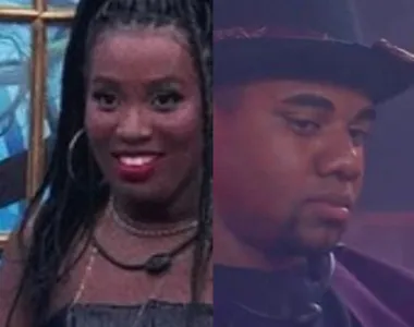 Em uma conversa na área externa da casa, Leidy Elin comenta com Lucas Henrique o que aconteceu no quarto Fadas