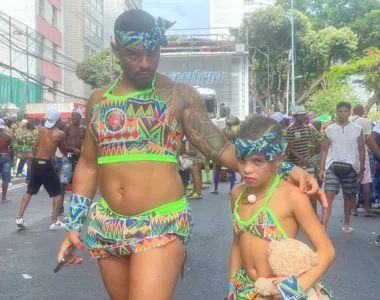 Junior Landia e seu filho Clark Barreto