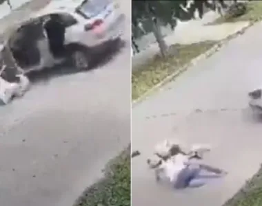 Bandido atropelou o casal de idosos