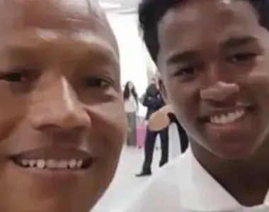 Michel e Endrick se conheceram em aeroporto