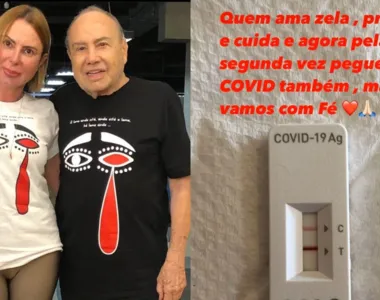 Mari Saade, esposa de Stênio Garcia, também testou positivo para a doença