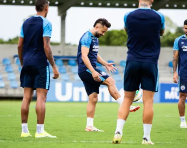 Treino do Bahia antes da viagem para São Luś (MA)