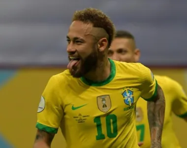 Neymar em ação pela Seleção