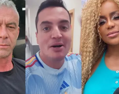 Leo Dias e Cariúcha são apresentadores do programa Fofocalizando