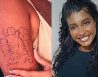 A fã, Mai Oliveira, conseguiu fazer a tatuagem com registro em apenas 50 minutos