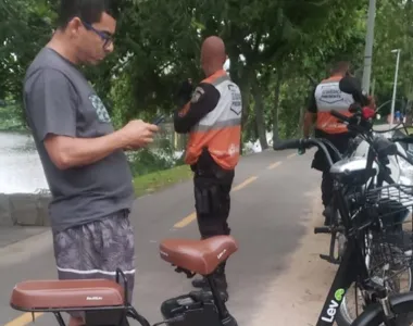 Homem foi autuado por estar com uma bike roubada