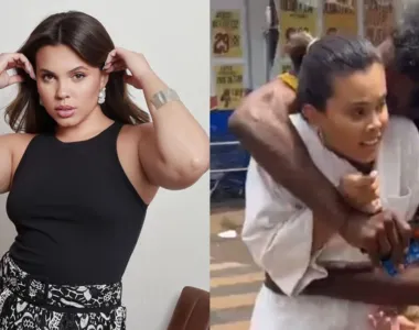 A influenciadora Mycaela Parreira gravava conteúdo em uma rua movimentada quando foi agarrada e beijada por um homem desconhecido