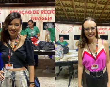 Katielle Haffner e Fernanda Raizama - diretora regional da solar Coca Cola, no Festival de Verão 2024