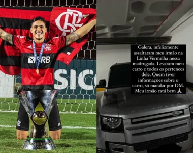 Irmão de Pedro, do Flamengo, é assaltado no Rio, e bandidos levam carro de luxo do jogador