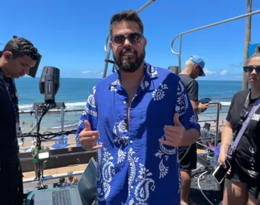 Kart Love foi um dos convidados de Danniel Vieira no Arrastão nesta Quarta-feira (14) de Cinzas