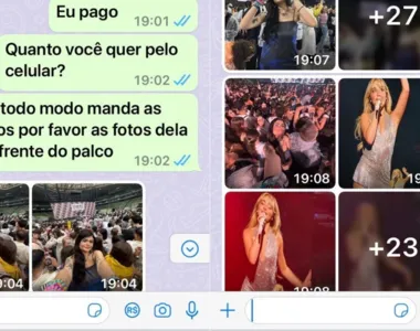 Após o furto, ela enviou uma mensagem para o próprio celular, usando o aparelho da mãe