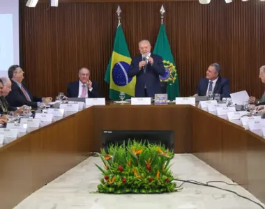 Lula reunidos com os ministros