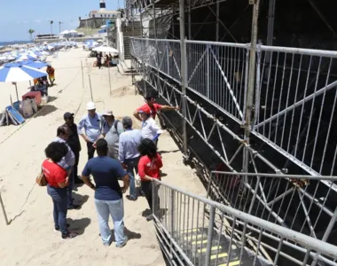 Equipe técnica do MP-BA vistoriou a estrutura nesta quarta-feira