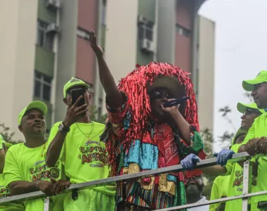 Márcio Victor durante Carnaval no Campo Grande