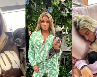 Modelo Katie Price doou seu cachorro Tank porque, segundo ela, o cão não “parecia mais fofo no Instagram”