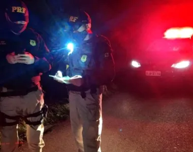 Agentes da PRF prenderam suspeito na BR-367