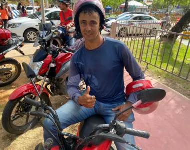 Vagner é mototaxista há 3 anos