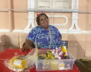 Eli Lopes, de 35 anos, vendedora do Centro Histórico a mais de 10 anos