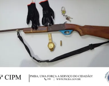 Suspeito é preso por porte ilegal de arma de fogo