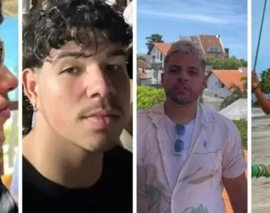 Os quatro jovens morreram no veículo