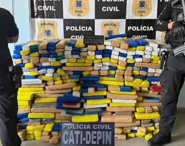 Equipes da 22ª Coorpin interceptaram um caminhão baú que transportava a droga e prenderam o motorista