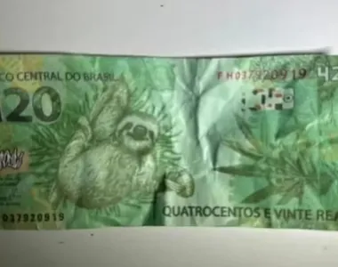 A nota falsa valia R$ 420