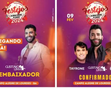 Prefeitura anuncia apresentação de Gusttavo nas redes sociais