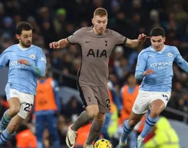 Em jogo de seis gols, Manchester City e Tottenham empatam pela