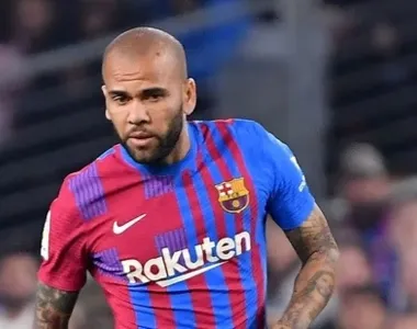 Dani Alves em sua segunda e breve passagem pelo Barcelona