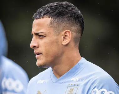 Atacante Tiago Palácios na Seleção Uruguaia Sub-23