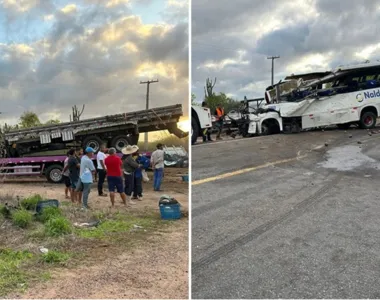 Dois veículos de grande porte bateram em acidente que gerou quase 30 mortes