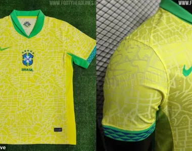 Nova camisa do Brasil tem volta do escudo centralizado