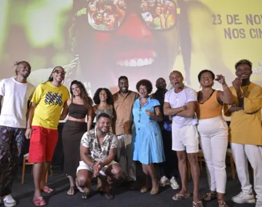Elenco do longa se reuiniu para coletiva de imprensa no Cine Glauber Rocha, em Salvador