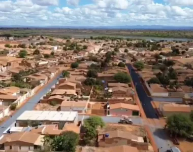 Vista aérea da cidade de Ibititá