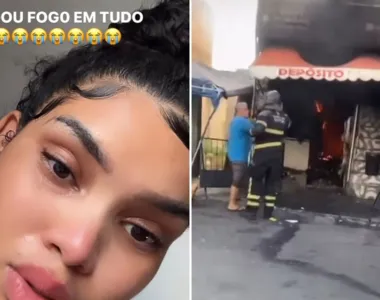 Depósito pega fogo no Complexo do Nordeste de Amaralina