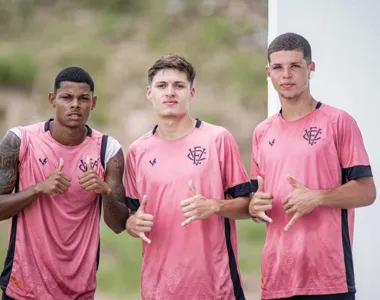 Garotada do Vitória em preparação para a Copinha