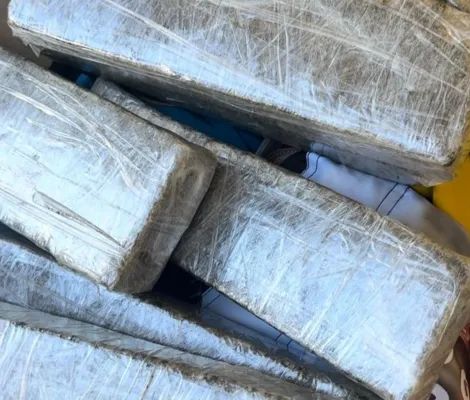 Imagem ilustrativa da imagem Passageiro de ônibus é preso com mochila recheada de drogas; assista