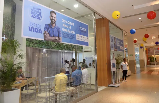 Imagem ilustrativa da imagem Novembro Azul: ação segue até esta quarta em shopping de Salvador