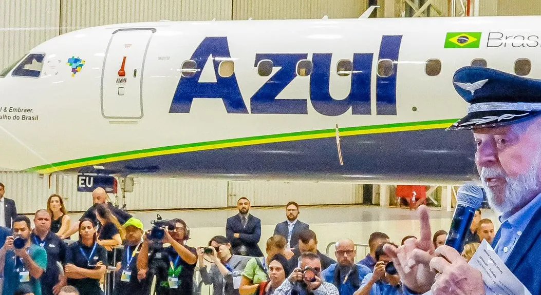 Lula participou de uma cerimônia de entrega de aeronaves fabricadas pela Embraer