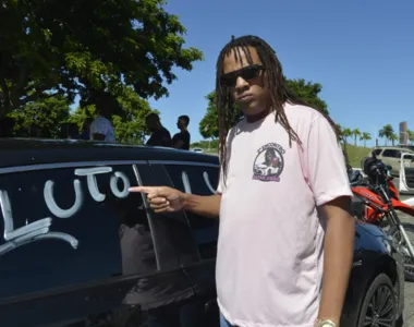 Atan Gama, líder da manifestação dos motoristas por aplicativo