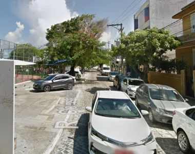 Rua onde o crime ocorreu