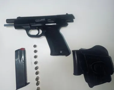 Arma utilizada durante o crime